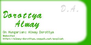 dorottya almay business card